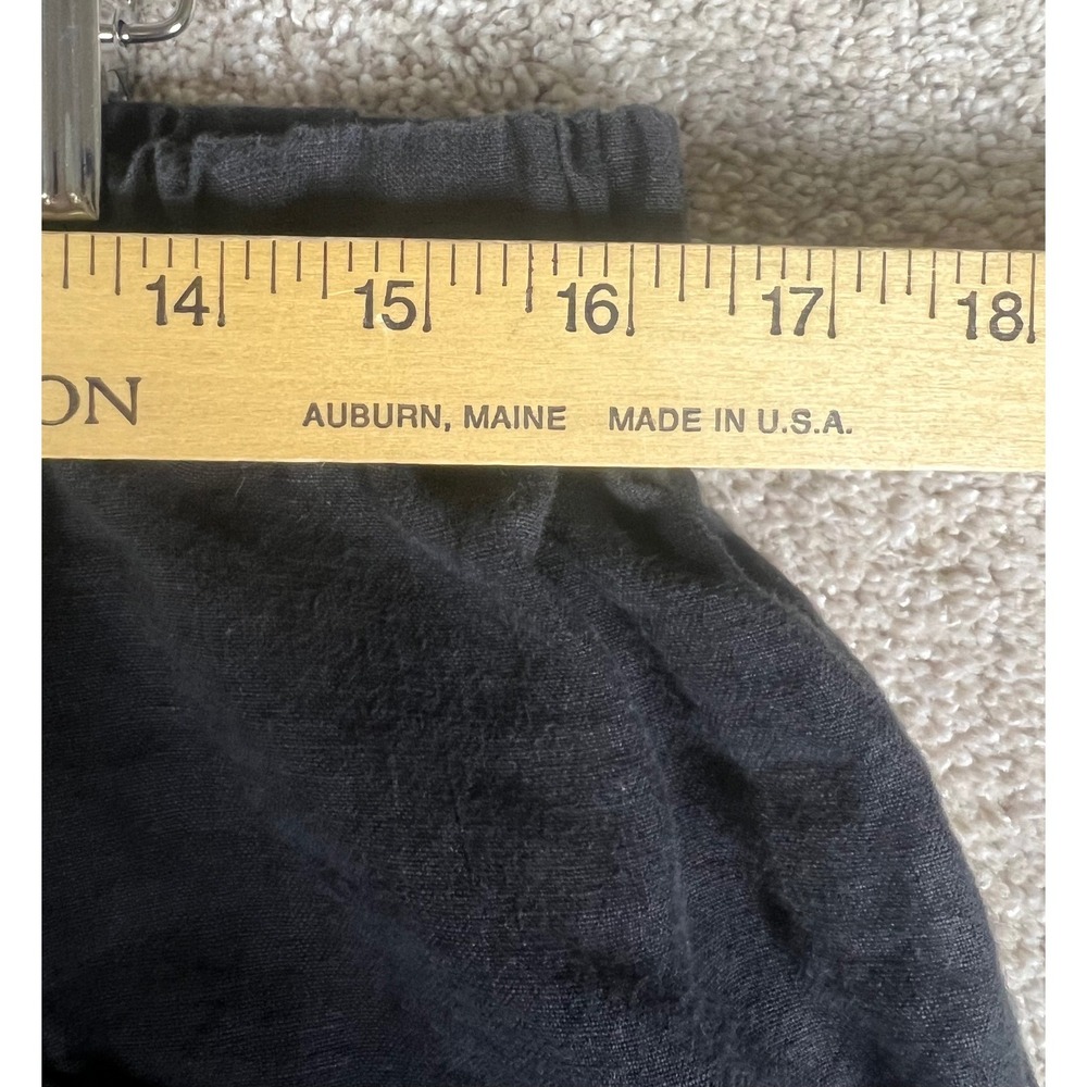 MATE the Label Womens Black Organic Cotton Canvas Pants Dress Clean Elastic L - Picture 5 of 8
